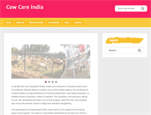 Tablet Screenshot of cowcareindia.com